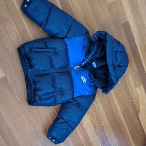Nike Kids Blue and Black Puffer Jacket